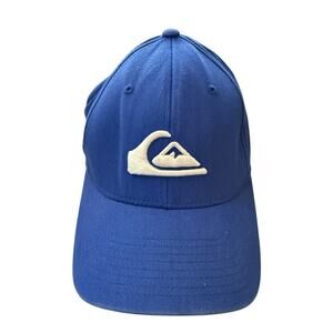 Quiksilver Blue White Flexfit Baseball Hat